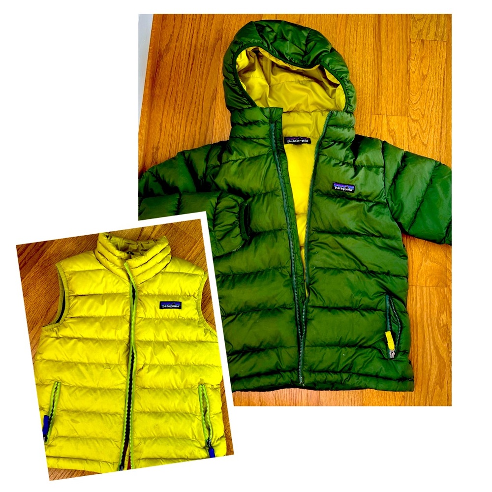 Kids Patagonia puffer set of jacket and vest